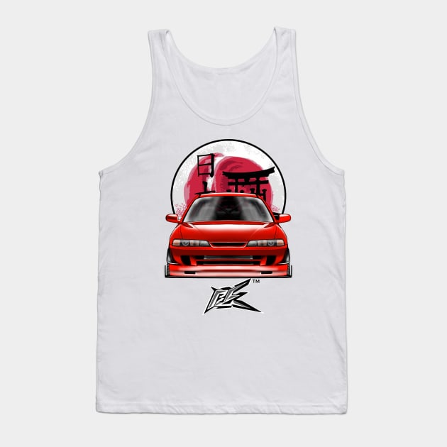 honda integra type r stanced  red Tank Top by naquash